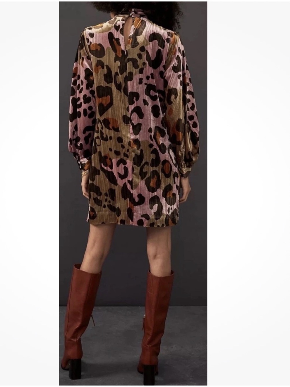 Anthropologie Eleanor Velvet Tunic Dress Size 2 New With Tags - Picture 11 of 12